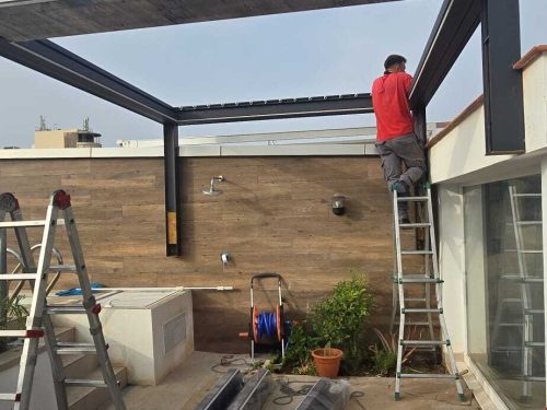 Eluha instalaciones de toldos en terrazas en la Costa del Sol