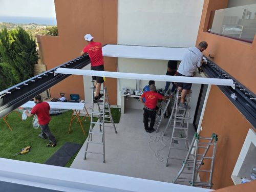 Eluha instalaciones de toldos a particulares en la Costa del Sol